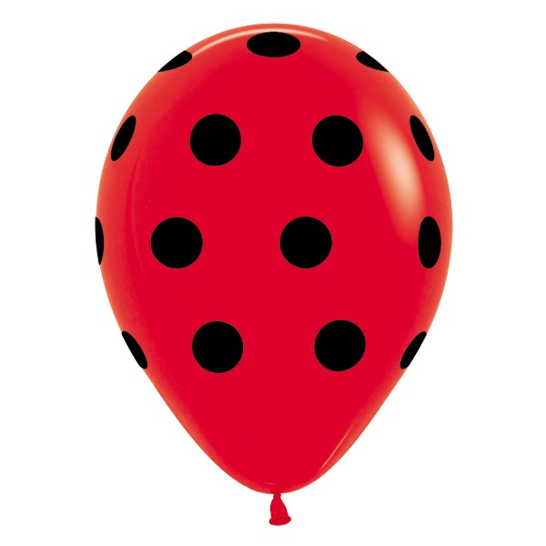 Ballon Lady Bug Dots (1st)